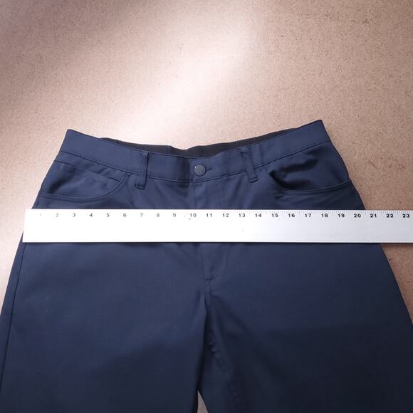 American Tall Pants Men 36x36 Navy Cotton Blend Stretch Casual Classic Timeless - Picture 5 of 9